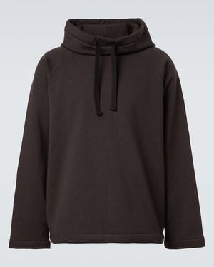 Lemaire Wool And Cotton Hoodie - Black