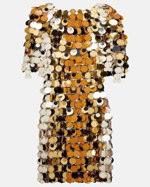 Rabanne Embellished Minidress - Metallic