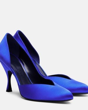 Herbert Levine Not Half Bad 95 Satin Court Shoes - Blue