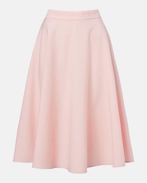 Dolce & Gabbana Wool-Blend Midi Skirt - Pink