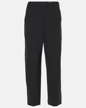 Marni High-Rise Tapered Trousers - Black