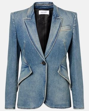 McQueen Denim Blazer - Blue