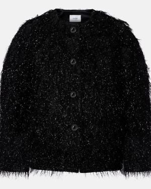 Erdem Lurex Fil Coupe Jacket - Black