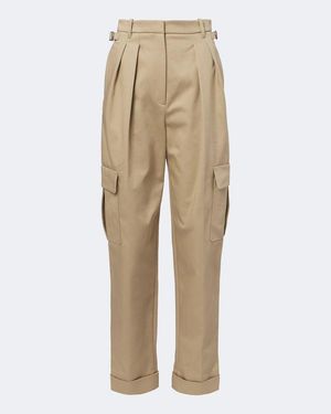 Mugler Cargohose Aus Einem Baumwollgemisch - Natur