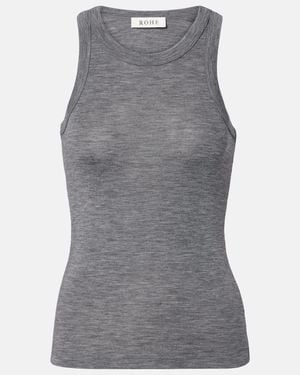 Rohe Wool Jersey Tank Top - Gray