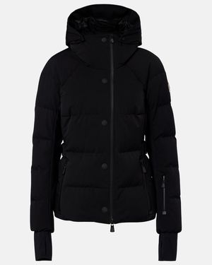 Moncler Guyane Hooded Down Ski Jacket - Black