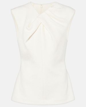 Jil Sander Draped Top - White
