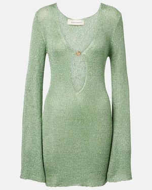 Bananhot Rey Sequined Knitted Minidress - Green