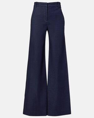 Veronica Beard Crue Wide-Leg Jeans - Blue