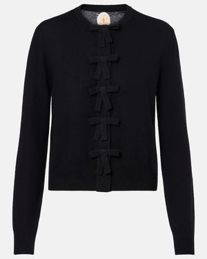 Jardin Des Orangers Bow-Detail Cashmere Cardigan - Blue