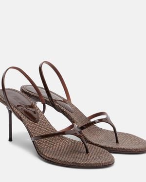 Paris Texas Sandalen Lidia Aus Lackleder - Braun