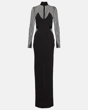 Tom Ford Long-Sleeved Cutout Gown - Black