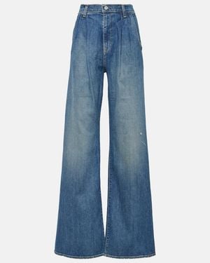 Nili Lotan Flora Trouser Wide-leg Jeans - Blue