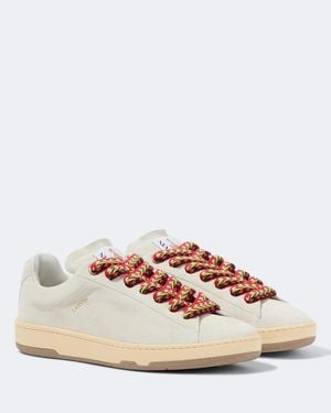 Lanvin Sneakers Curb Lite Aus Veloursleder - Weiß