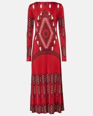 Johanna Ortiz Broken Arrow Maxi Dress - Red