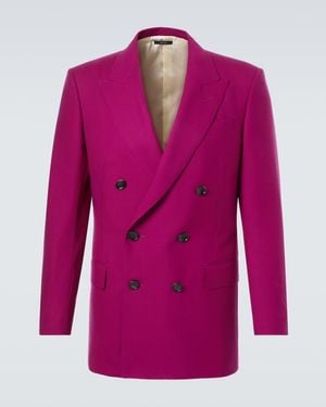 Tom Ford Wool Twill Suit Jacket - Pink