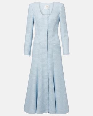 Roland Mouret Jacquard Midi Dress - Blue