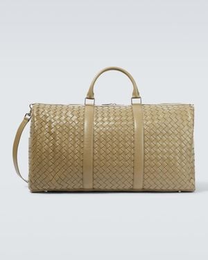 Bottega Veneta Weekender Intrecciato Large Aus Leder - Mettallic