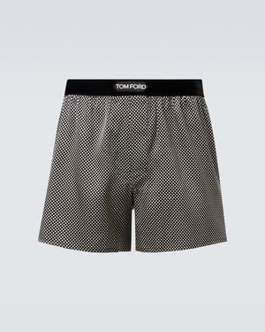 Tom Ford Seidenboxershorts - Grau