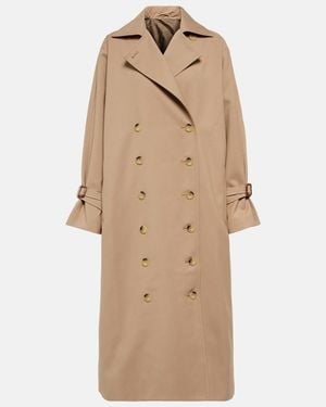 TOTEME Double-Breasted Trench Coat - Natural