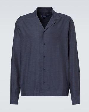 Frescobol Carioca Safra Cotton Flannel Shirt - Blue