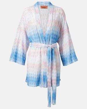 Missoni Cover-Up Aus Haekelstrick - Blau