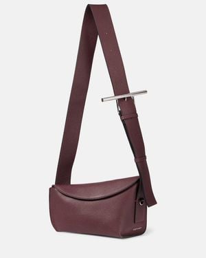 McQueen Schultertasche T-Bar Sling Aus Leder - Lila