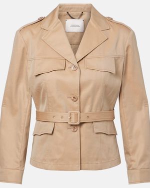 Dorothee Schumacher Luxury Layer Cotton Trench Coat - Natural
