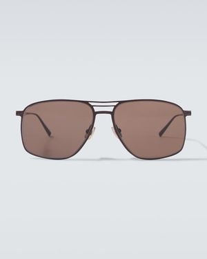 Brunello Cucinelli Aviator-Sonnenbrille - Braun
