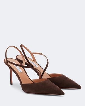 Aquazzura Pumps Slingback Dynasty - Marrone