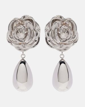 Magda Butrym Floral Drop Earrings - Metallic
