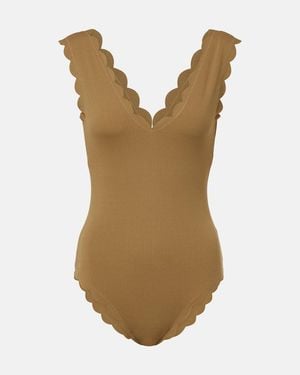 Marysia Swim Charleston Scalloped Swimsuit - Green