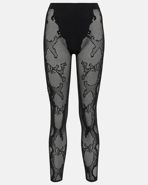 Dion Lee Cobra Fishnet Leggings - Black