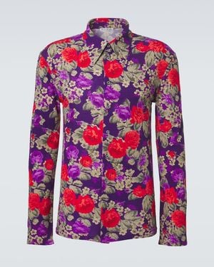 Acne Studios Floral Shirt - Red