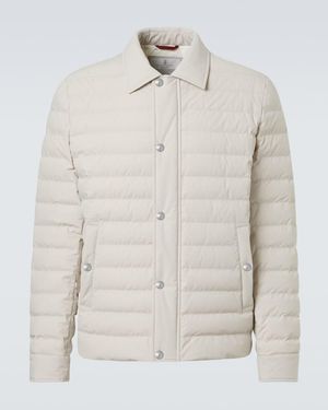 Brunello Cucinelli Down Jacket - White