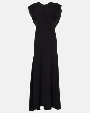 Faithfull the Brand Palome Silk Maxi Dress - Black