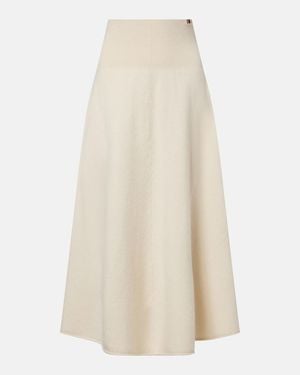 Extreme Cashmere N°388 Ease Cashmere-Blend Midi Skirt - White