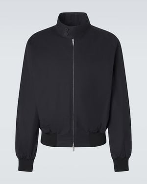 Studio Nicholson Over Cotton-Blend Bomber Jacket - Blue