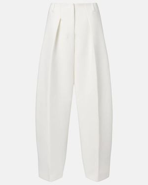 Jacquemus Ovalo Wide-Leg Pants - White