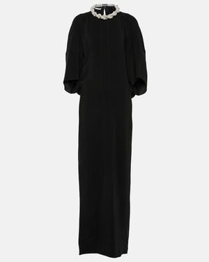 Stella McCartney Crystal-Braided Maxi Dress - Black