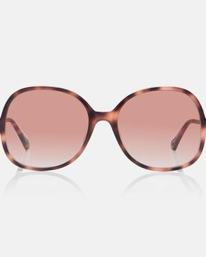 Chloé Tubolar Oversized Sunglasses - Brown