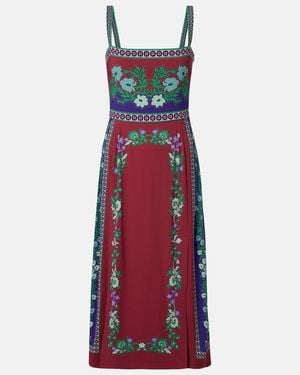 La DoubleJ Buy Me A Martini Floral Midi Dress - Red