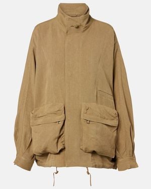 Frankie Shop Breya Oversized Jacket - Natural