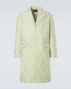 Simone Rocha Floral Cotton-Blend Jacquard Coat - Green