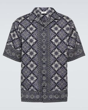 Etro Stylish Short-Sleeve Shirt With Signature Print - Gray