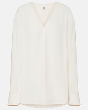 TOTEME Oversized Blouse - White