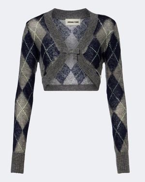 ShuShu/Tong Cardigan En Laine Et Mohair Melanges - Noir