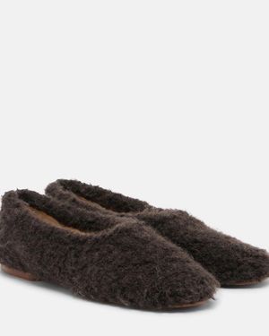 Gabriela Hearst Ballerinas Empire Aus Shearling - Braun