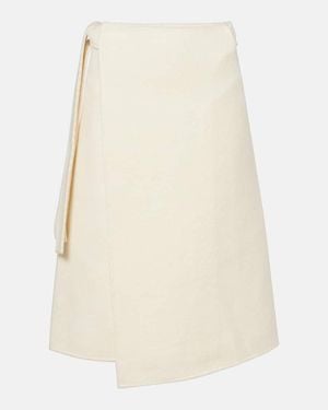 Proenza Schouler High-Rise Wickelrock Bodhi Aus Boucle - Weiß