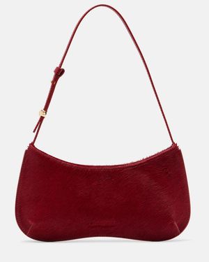 Jacquemus Bisou Calf Hair Shoulder Bag - Red